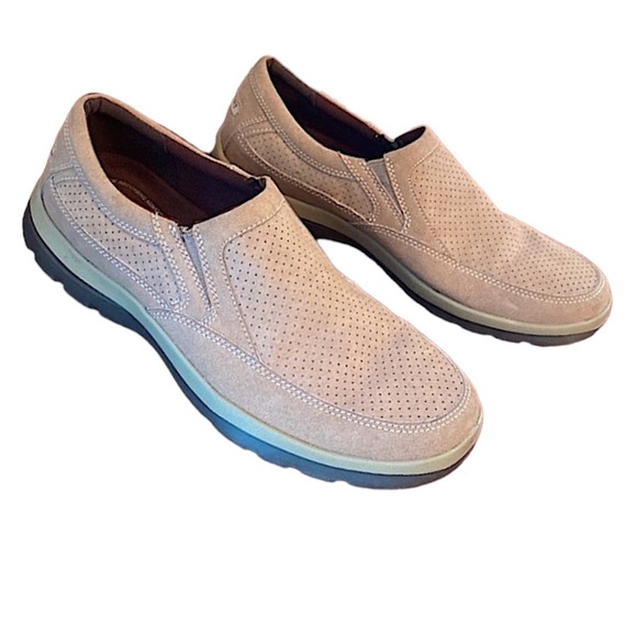 Rockport XCS Tan Suede Trutech Memory Foam Slip On Shoes Size 8.5 - Picture 1 of 16